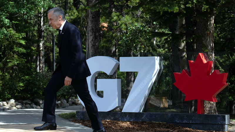 加拿大总理卡尼在G7峰会 加拿大总理卡尼在G7峰会