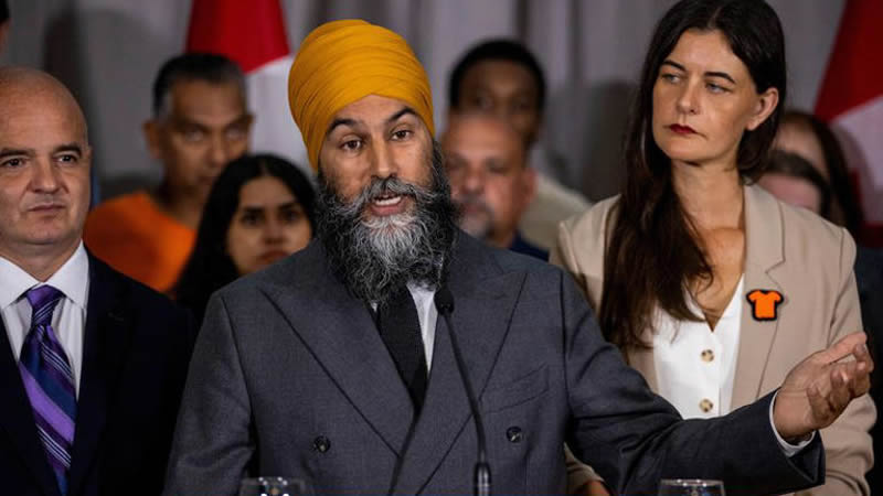 加拿大反对党新民主党(NDP)领袖贾格米特·辛格(Jagmeet Singh) 加拿大反对党新民主党(NDP)领袖贾格米特·辛格(Jagmeet Singh)