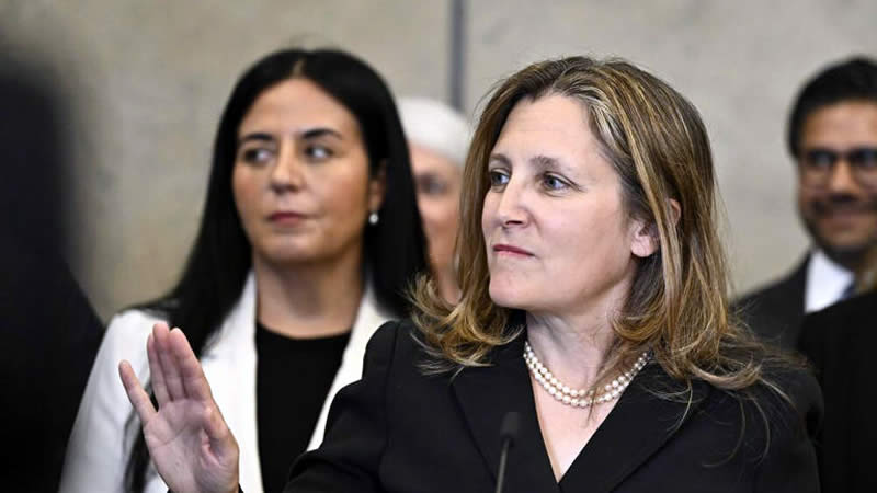Deputy Prime Minister and Minister of Finance Chrystia Freeland Deputy Prime Minister and Minister of Finance Chrystia Freeland
