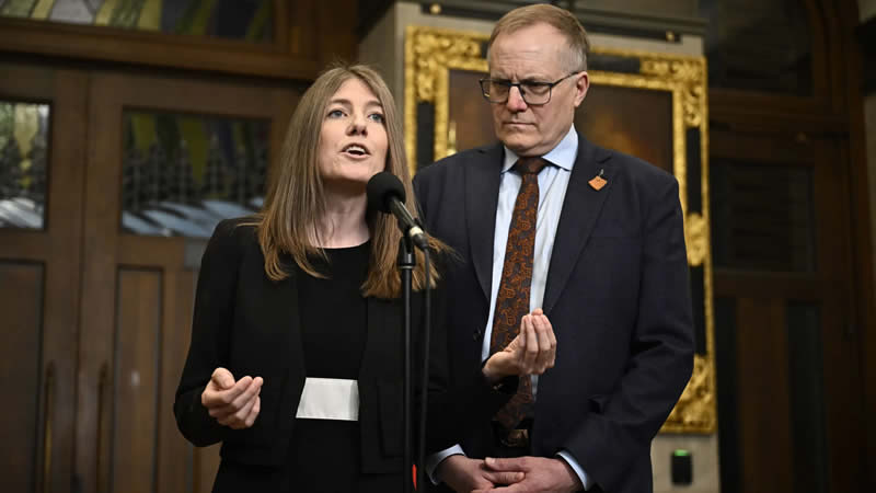 NDP MPs Laurel Collins and Peter Julian NDP MPs Laurel Collins and Peter Julian